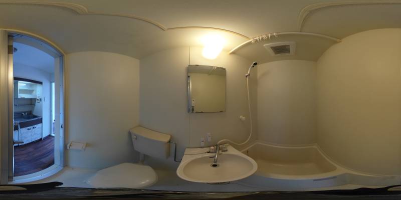 パノラマ画像バスルーム