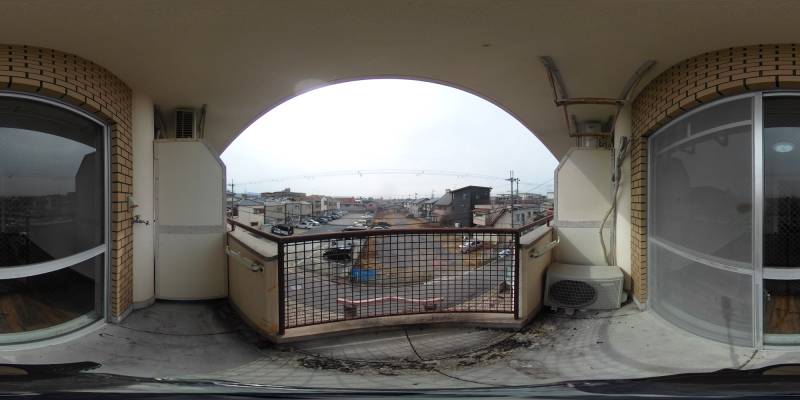 パノラマ画像バルコニー