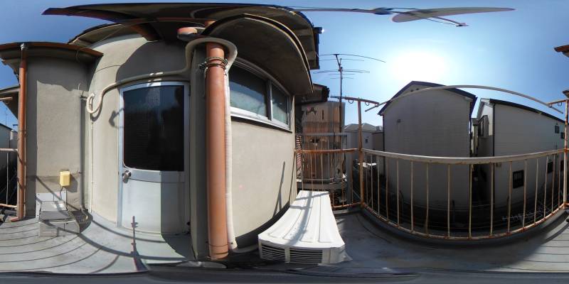 パノラマ画像バルコニー