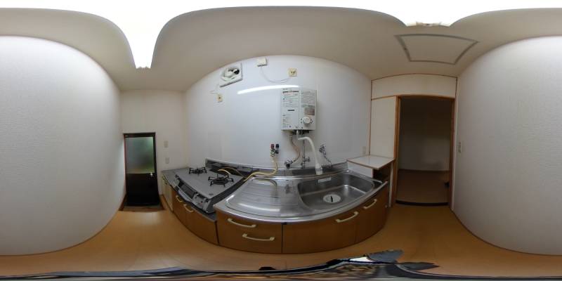 パノラマ画像キッチン