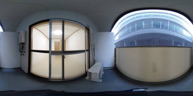 パノラマ画像バルコニー