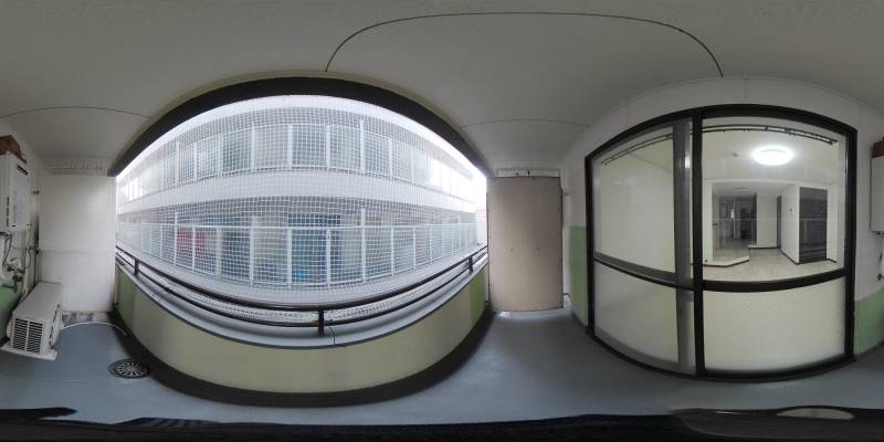 パノラマ画像バルコニー