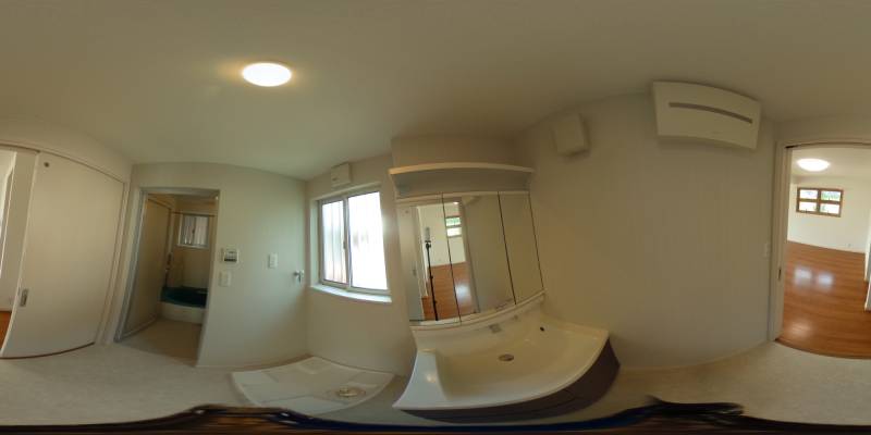 パノラマ画像洗面所