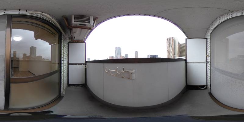 パノラマ画像バルコニー