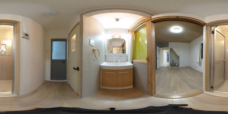 パノラマ画像洗面所