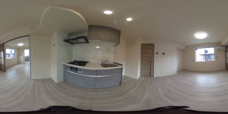 パノラマ画像キッチン