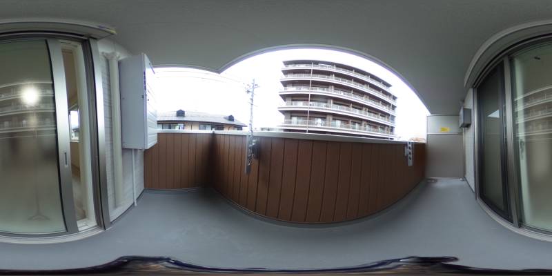 パノラマ画像バルコニー