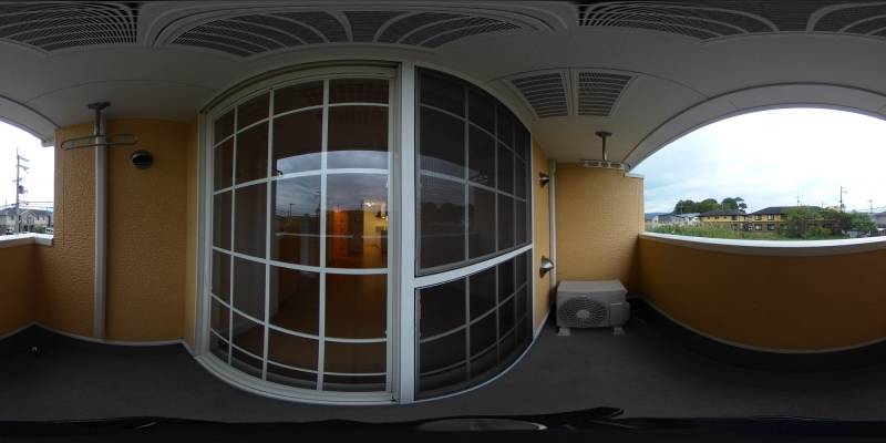 パノラマ画像バルコニー