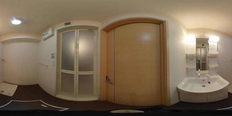 パノラマ画像洗面所