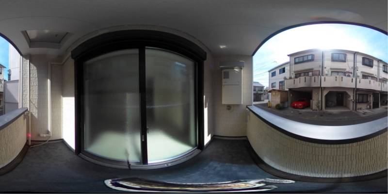 パノラマ画像バルコニー