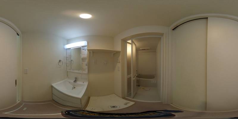 パノラマ画像洗面所