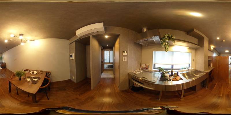 パノラマ画像キッチン