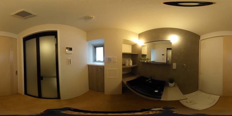 パノラマ画像洗面所