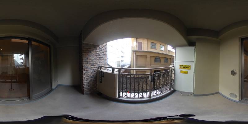 パノラマ画像バルコニー