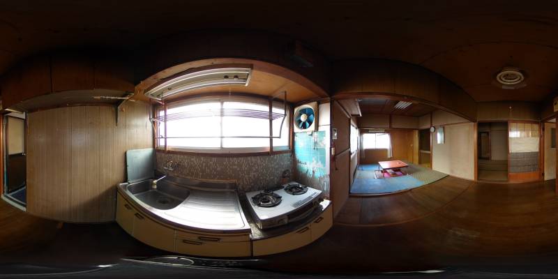 パノラマ画像キッチン