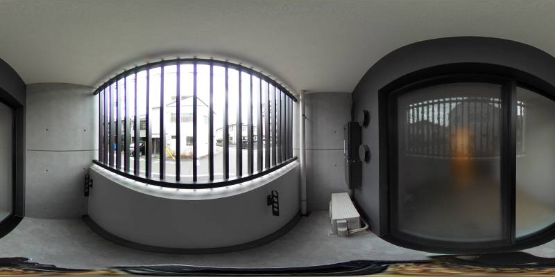 パノラマ画像バルコニー