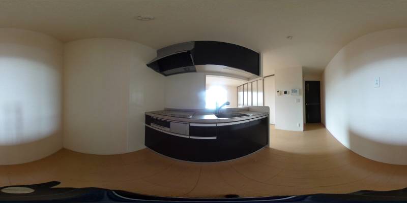 パノラマ画像キッチン