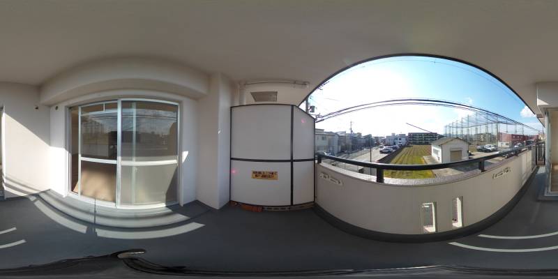 パノラマ画像バルコニー