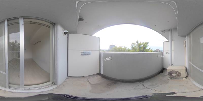 パノラマ画像バルコニー