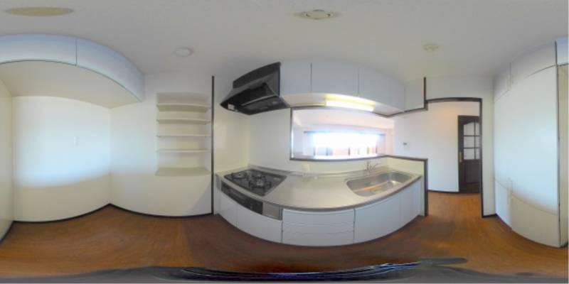 パノラマ画像キッチン