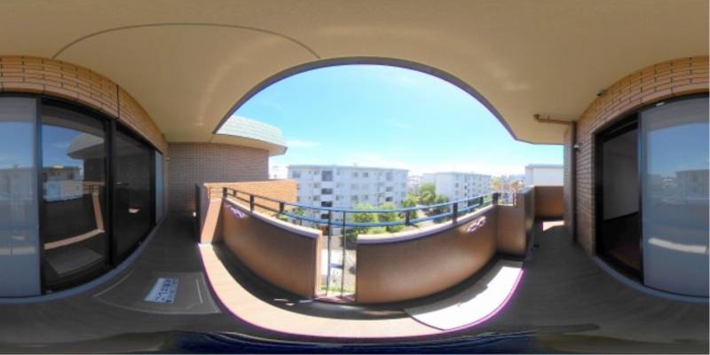 パノラマ画像バルコニー