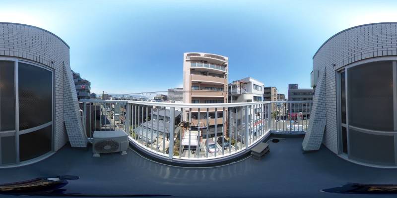 パノラマ画像バルコニー