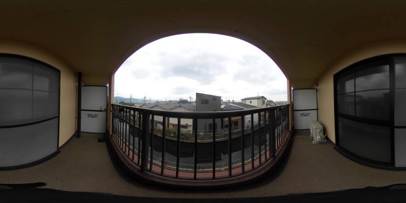 パノラマ画像バルコニー