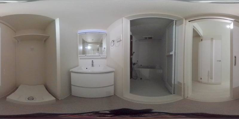 パノラマ画像洗面所