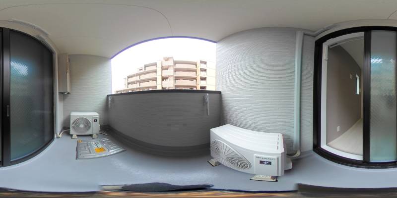 パノラマ画像バルコニー