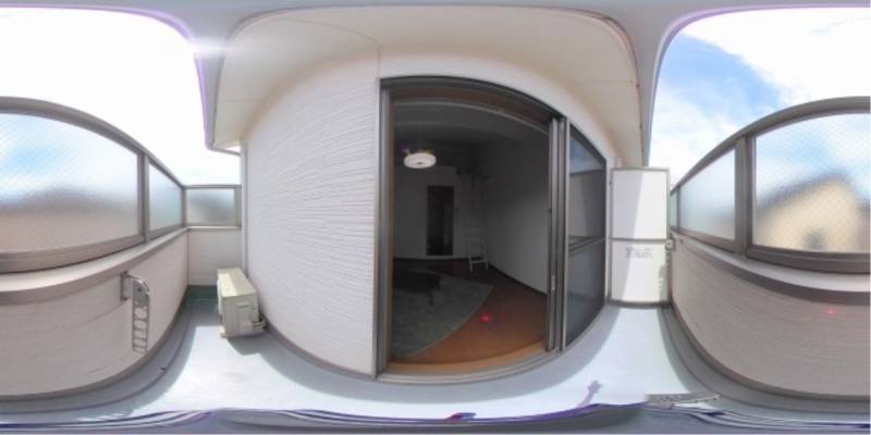 パノラマ画像バルコニー