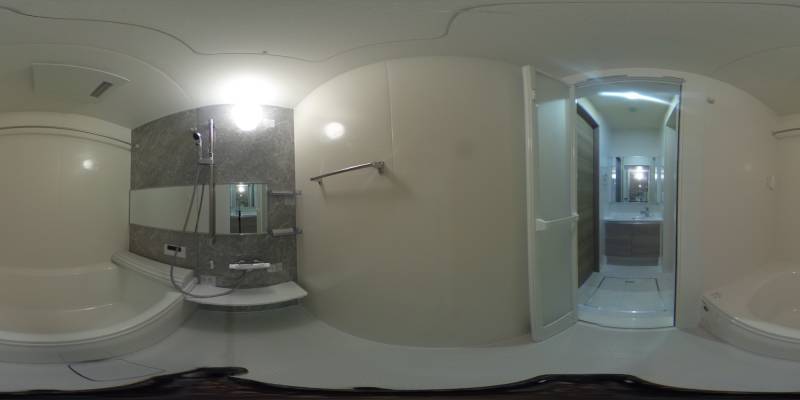 パノラマ画像バスルーム
