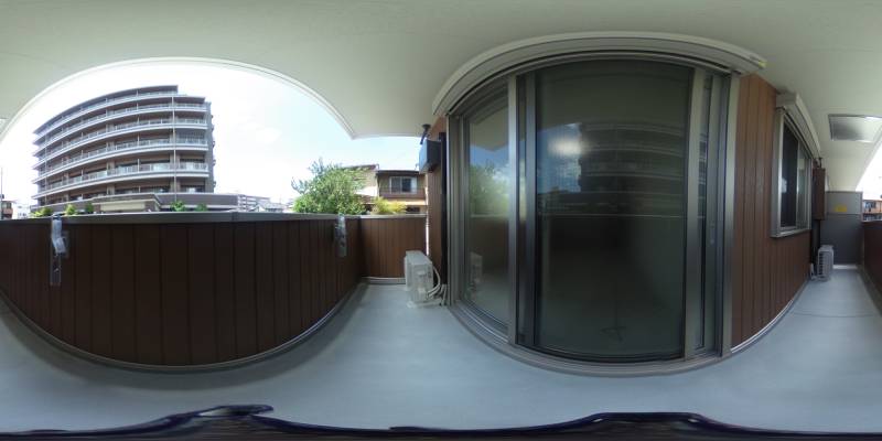 パノラマ画像バルコニー