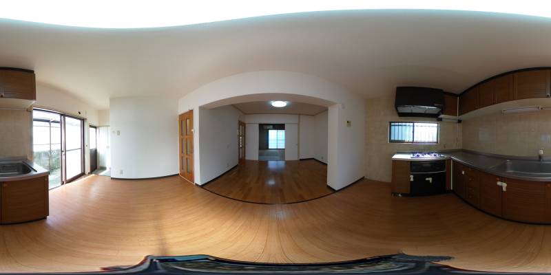 パノラマ画像キッチン