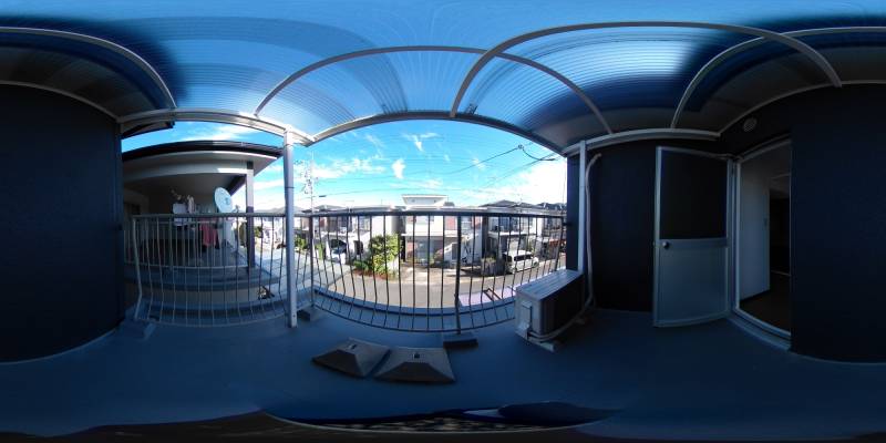 パノラマ画像バルコニー