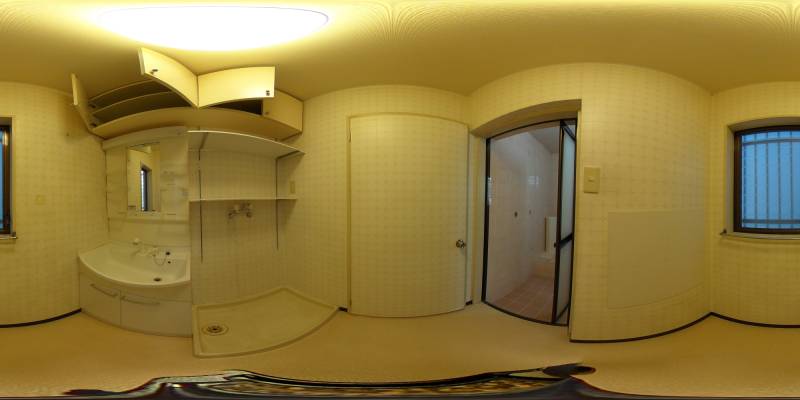 パノラマ画像洗面所