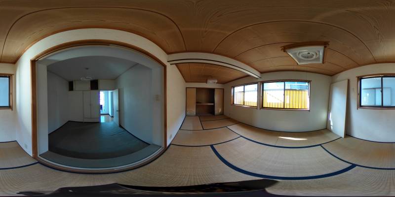 パノラマ画像寝室