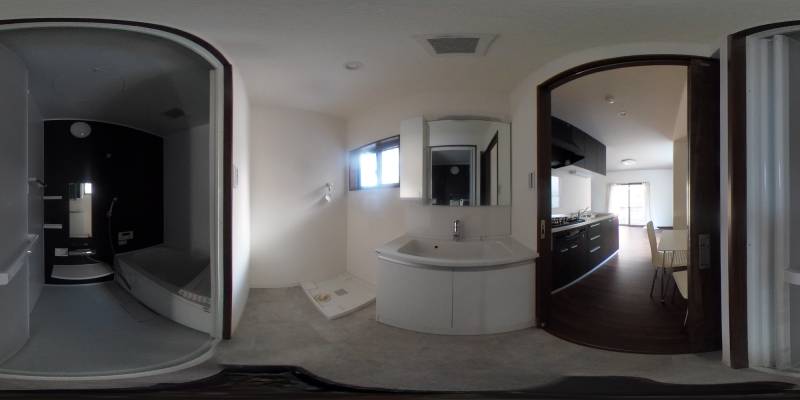 パノラマ画像洗面所
