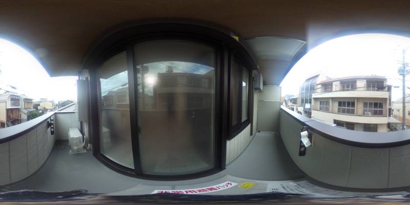 パノラマ画像バルコニー