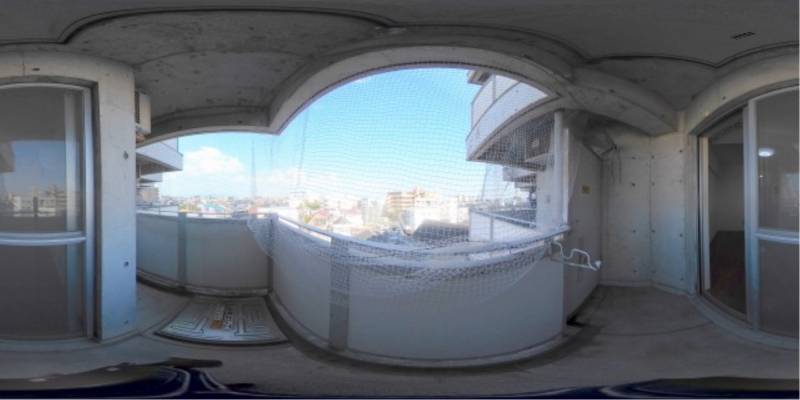 パノラマ画像バルコニー