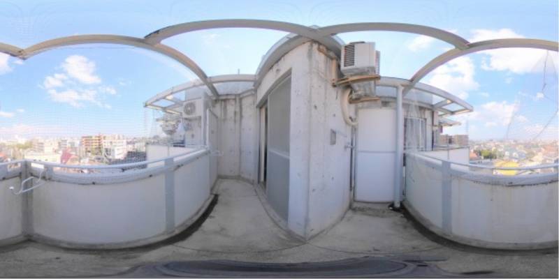 パノラマ画像バルコニー