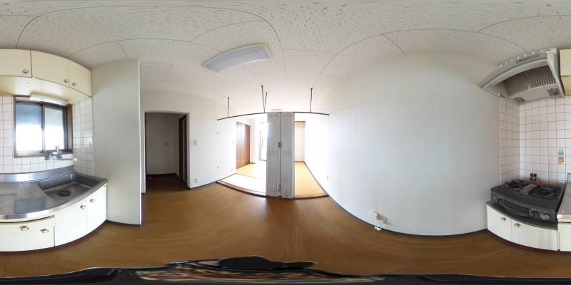 パノラマ画像キッチン