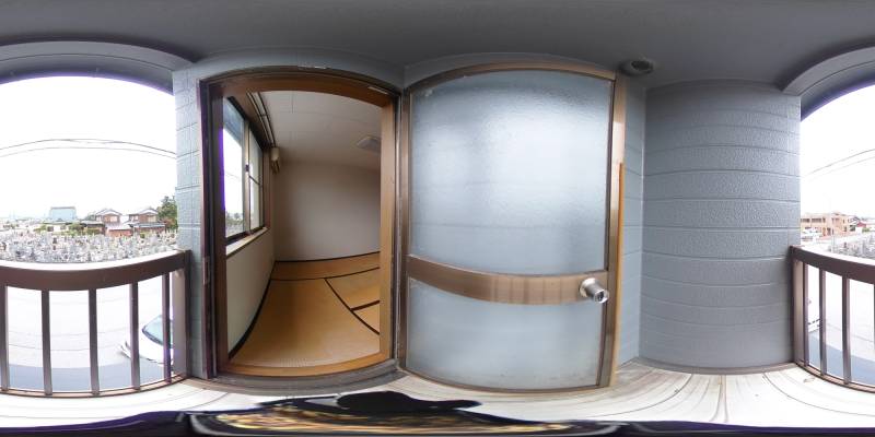 パノラマ画像バルコニー