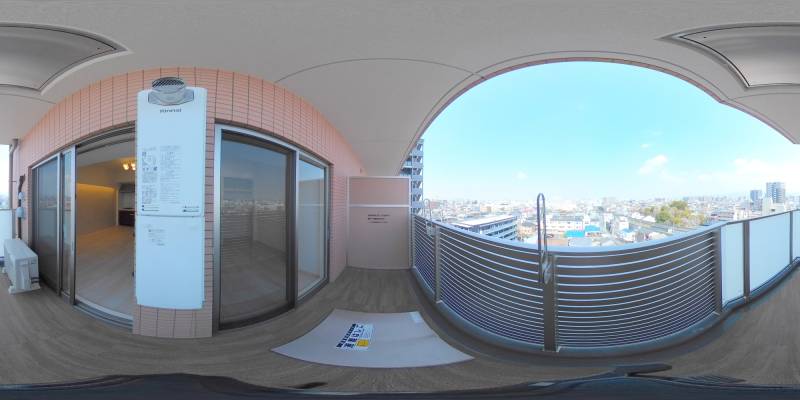 パノラマ画像バルコニー