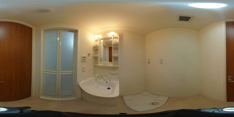 パノラマ画像洗面所