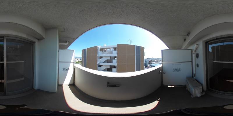 パノラマ画像バルコニー