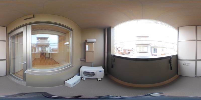 パノラマ画像バルコニー