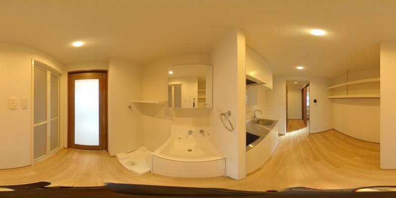 パノラマ画像洗面所