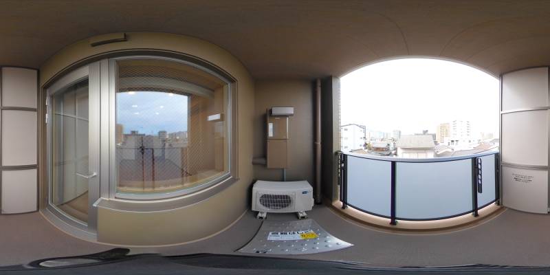 パノラマ画像バルコニー