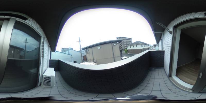 パノラマ画像バルコニー
