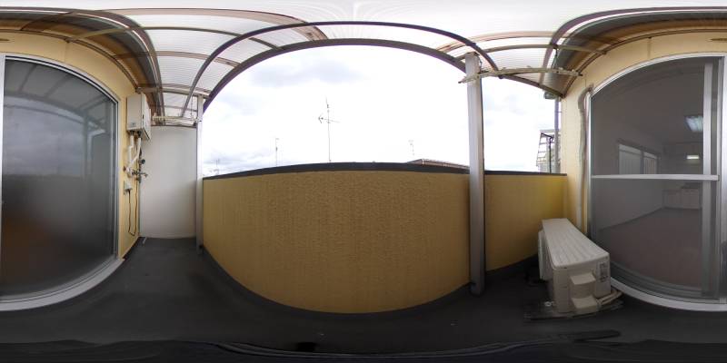 パノラマ画像バルコニー